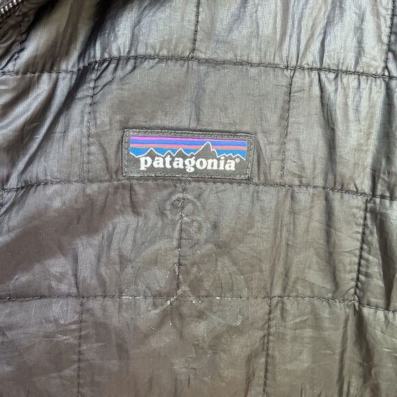PATAGONIA Mens Size XL Coat PUFF Full Zip Puffer Jacket Black Insulated Nano - Picture 7 of 10
